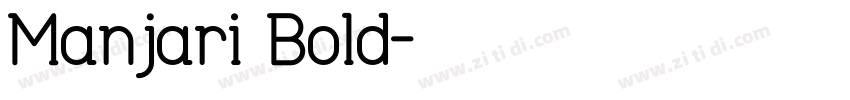 Manjari Bold字体转换